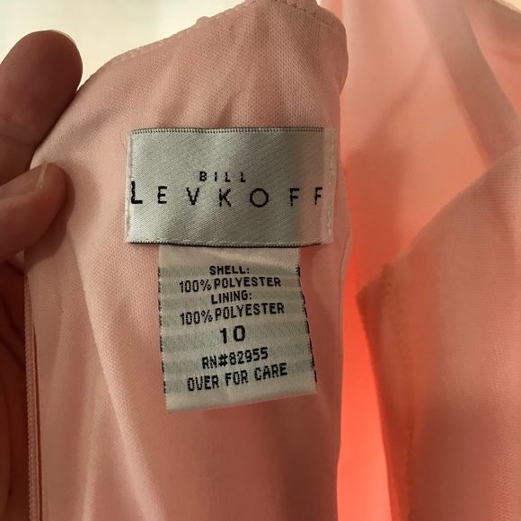 Bill Levkoff Shell Pink Bridesmaid dress - Picture 3 of 6